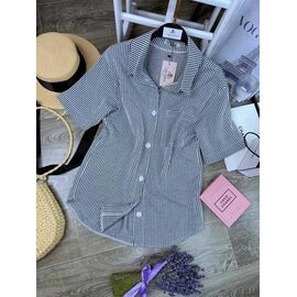 Сорочка жіноча літня 2463 d.grey р.42-48 "BONJOUR" недорого оптом від прямого постачальника