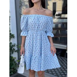Сукня літня жіноча 2467 l.blue р.42-48 "BONJOUR" недорого оптом від прямого постачальника