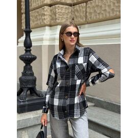 Сорочка тепла жіноча 2473 black р.42-48 "BONJOUR" недорого оптом від прямого постачальника