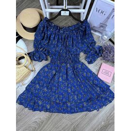 Сукня літня жіноча 3114 blue р.42-48 "BONJOUR" недорого оптом від прямого постачальника