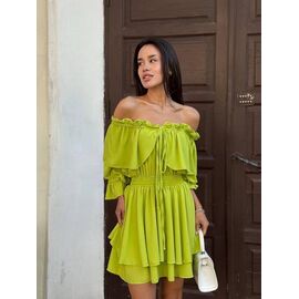 Сукня літня жіноча 3114 l.green р.42-48 "BONJOUR" недорого оптом від прямого постачальника