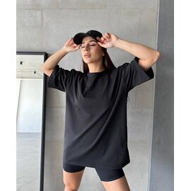 футболка жіноча 4141 black р.42-50 "BONJOUR" недорого оптом від прямого постачальника