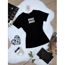 футболка жіноча 4209 black р.42-48 "BONJOUR" недорого оптом від прямого постачальника