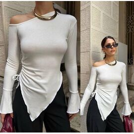 Светр жіночий 4261 white р.42-48 "BONJOUR" недорого оптом від прямого постачальника