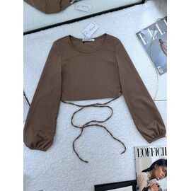 Топ жіночий 5091 brown р.42-48 "BONJOUR" недорого оптом від прямого постачальника