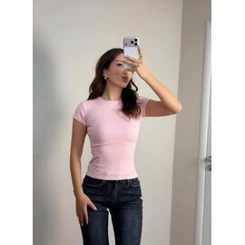 футболка жіноча 5148 pink р.42-48 "BONJOUR" недорого оптом від прямого постачальника