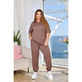 Костюм жіночий 5152 l.brown р.50-56 "BONJOUR" недорого оптом від прямого постачальника