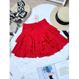 Спідниця жіноча 5156 red р.42-52 "BONJOUR" недорого оптом від прямого постачальника