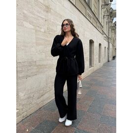 Костюм жіночий теплий 5168 black р.42-48 "BONJOUR" недорого оптом від прямого постачальника