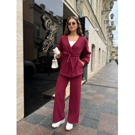 Костюм жіночий теплий 5168 wine р.42-48 "BONJOUR" недорого оптом від прямого постачальника