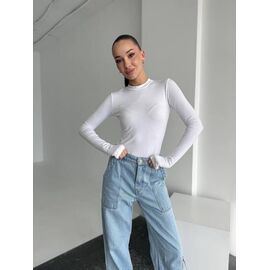 Светр жіночий 5171 white р.42-48 "BONJOUR" недорого оптом від прямого постачальника