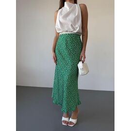 Спідниця жіноча 8066 green р.42-46 "BONJOUR" недорого оптом від прямого постачальника