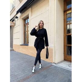 Кардиган жіночий 1665 black р.42-48 "BONJOUR" недорого оптом від прямого постачальника