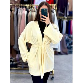 Кардиган жіночий 1666 yellow р.42-48 "BONJOUR" недорого оптом від прямого постачальника