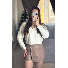 Фотография Юбка-шорты женская 1696 beige р.42-46 "BONJOUR" недорого оптом от прямого поставщика