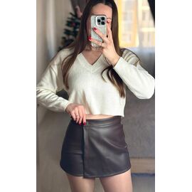 Фотография Юбка-шорты женская 1696 brown р.42-46 "BONJOUR" недорого оптом от прямого поставщика