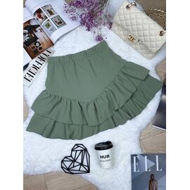 Спідниця жіноча 2447 green р.42-48 "BONJOUR" недорого оптом від прямого постачальника