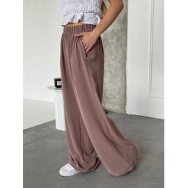 Жіночі штани 3104 brown р.42-52 "BONJOUR" недорого оптом від прямого постачальника