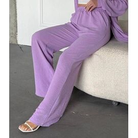 Жіночі штани 3104 lilac р.42-52 "BONJOUR" недорого оптом від прямого постачальника