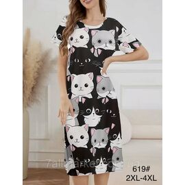 Туніка жіноча молодіжна р-р 2XL-4XL "FLOWER" купити недорого від прямого постачальника