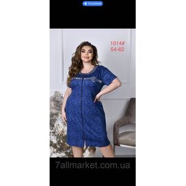 Халат жіночий домашній на блискавці розмір 54-62 "FLOWER" недорого від прямого постачальника