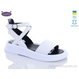 Фотография Босоножки женские летние Лето 0145 біла шкіра (6 пар р.36-40) "Garti" недорого оптом от прямого поставщика