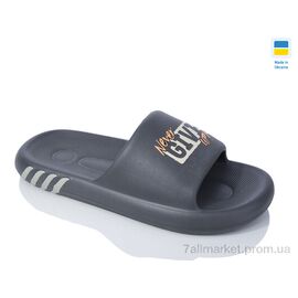 Фотография Шлепки мужские пляжные Лето L138 сірий (8 пар р.40-45) "Inblue" недорого оптом от прямого поставщика