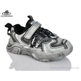 Кросівки дитячі модні Весна/осінь 001-1686 black (6 пар р.32-37) "Jibukang" недорого оптом від прямого постачальника