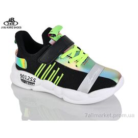 Кросівки дитячі модні Весна/осінь PV01-033 black (6 пар р.31-36) "Jibukang" недорого оптом від прямого постачальника