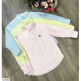 Фотография Женская стильная коттоновая рубашка р.42-48 "LANA" купить недорого от прямого поставщика