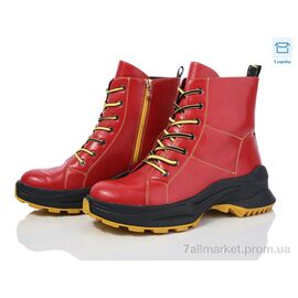 Черевики жіночі стильні Весна/осінь KL85 red (8 пар р.36-41) "FG" недорого оптом від прямого постачальника