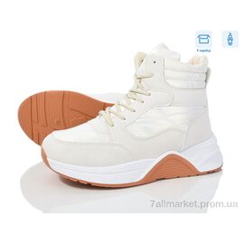 Черевики жіночі стильні Зима 288-69 beige (12 пар р.36-41) "FG" недорого оптом від прямого постачальника