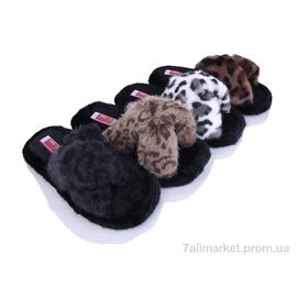 Фотография Тапки женские для дома зима A8142 mix (12 пар р.36-41) "Alex" недорого оптом от прямого поставщика