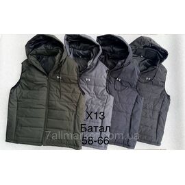 Фотография Жилетка мужская демисезонная стёганая,батал размеры 58-66 (4цв) "L&K" купить недорого от прямого поставщика
