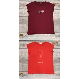 футболка жіноча 37045-2 red р.48-56 "Samo" недорого оптом від прямого постачальника