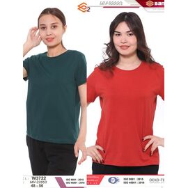 футболка жіноча 3722 green р.48-56 "Samo" недорого оптом від прямого постачальника