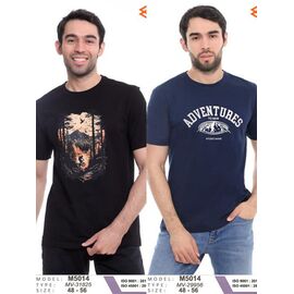 Фотография Футболка мужская M5014-1 navy р.48-56 "Samo" недорого оптом от прямого поставщика