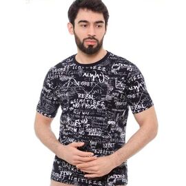 Фотография Футболка мужская M5795R-4 black р.48-56 "Samo" недорого оптом от прямого поставщика