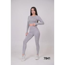 Костюм жіночий 7841 l.grey р.M-L "LOOK" недорого оптом від прямого постачальника