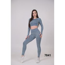 Костюм жіночий 7841 l.blue р.M-L "LOOK" недорого оптом від прямого постачальника