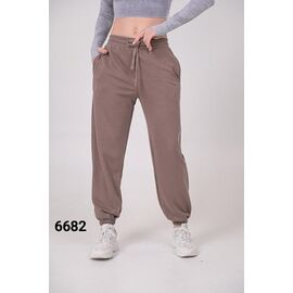 Штани спортивні жіночі 6682 brown р.42-48 "LOOK" недорого оптом від прямого постачальника
