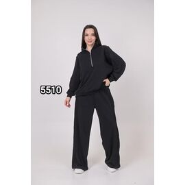 Костюм спортивний жіночий теплий 5510 black р.44-52 "LOOK" недорого оптом від прямого постачальника