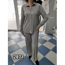 Костюм жіночий 2871 grey р.44-50 "LOOK" недорого оптом від прямого постачальника