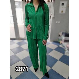 Костюм жіночий 2871 green р.44-50 "LOOK" недорого оптом від прямого постачальника