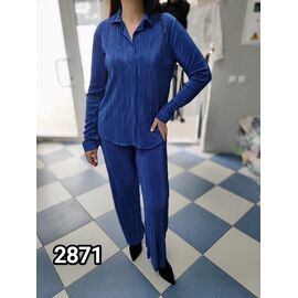Костюм жіночий 2871 blue р.44-50 "LOOK" недорого оптом від прямого постачальника