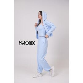 Костюм спортивний жіночий теплий 259010 l.blue р.one size "LOOK" недорого оптом від прямого постачальника