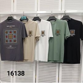 Фотография Футболка мужская 16138 grey р.48-54 "LOOK" недорого оптом от прямого поставщика