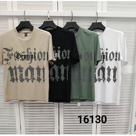 Фотография Футболка мужская 16130 green р.48-54 "LOOK" недорого оптом от прямого поставщика