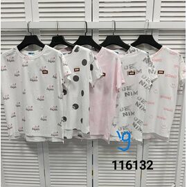 футболка жіноча 116132-9 white р.46-50 "LOOK" недорого оптом від прямого постачальника