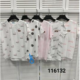 футболка жіноча 116132-8 white р.46-50 "LOOK" недорого оптом від прямого постачальника